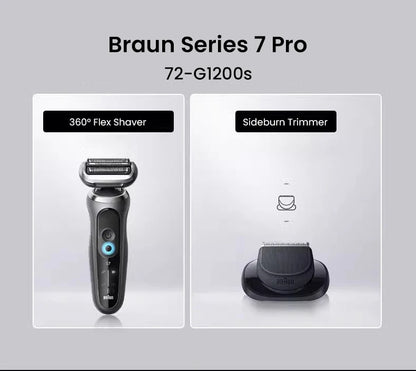 Braun 7 Series Pro Shaver 72-G1200s AUTO Mode Intelligent Shaving