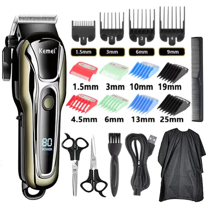 Kemei USB Rechargeable Electric Hair Clipper KM-PG1990A