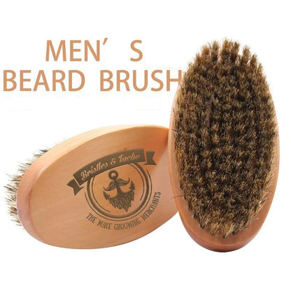 Men Shaving Beard Brush Boar 100% Hair Style Comb Bristle
