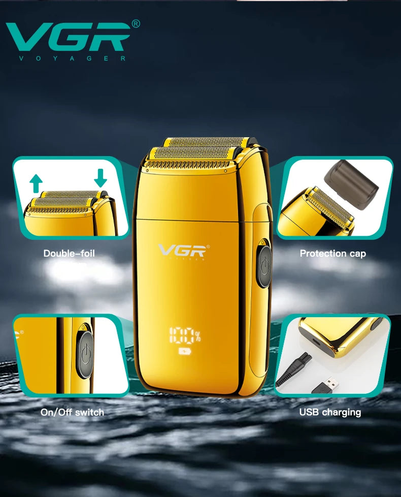 VGR Shaver Professional Razor Electric Shaver Shaving Machine V-399
