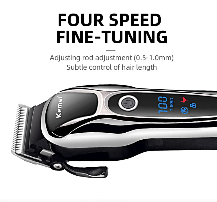 Kemei Professional Hair Clipper Rechargeable Trimmer KM-1990