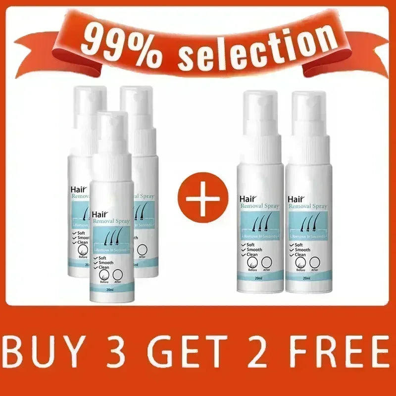 Permanent Hair Removal Spray  Dissolves Hair Instantly