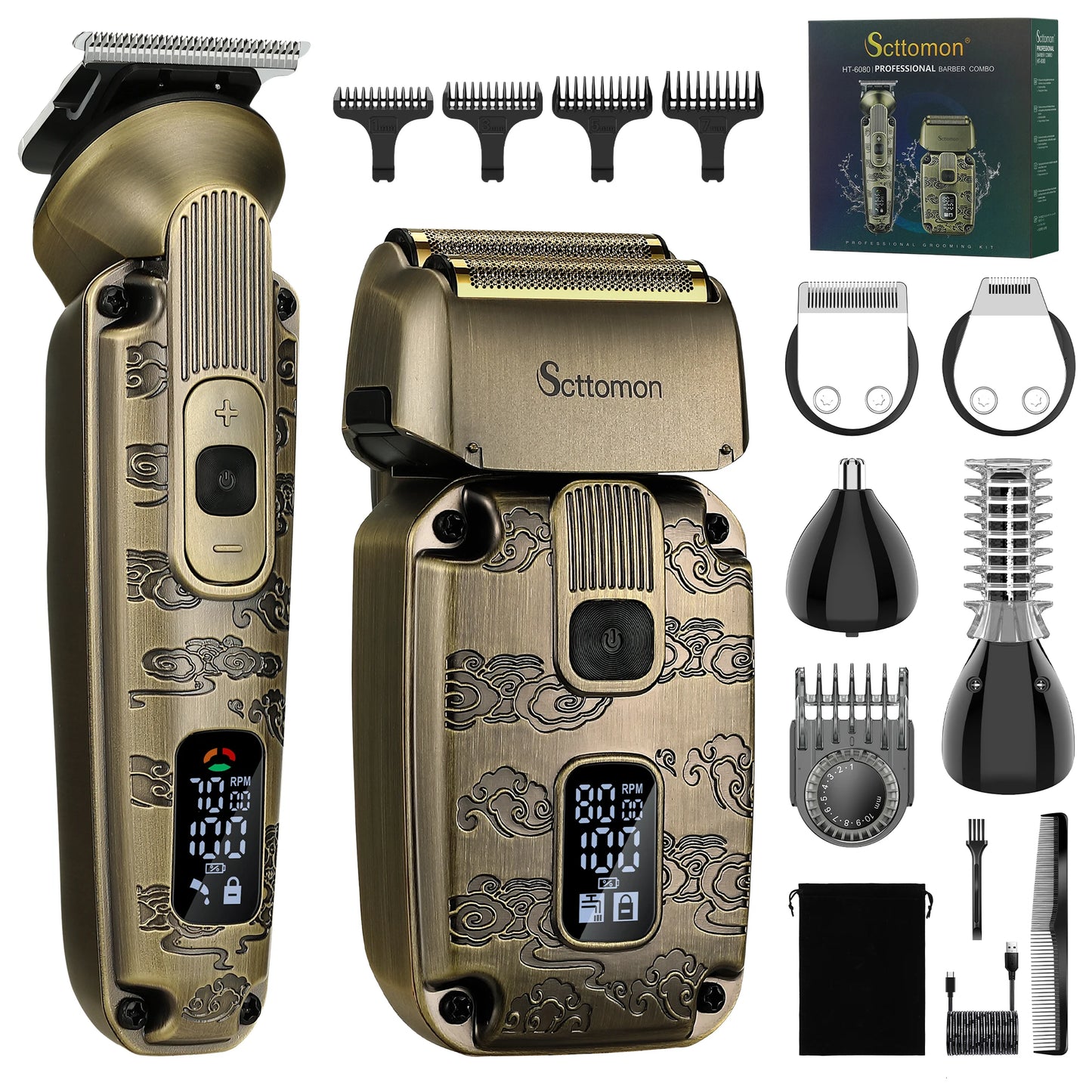 Professional Hair Cutting Machine Cordless Beard Trimmer
