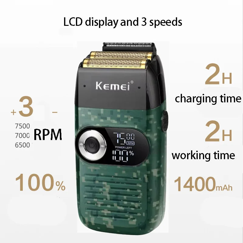 Kemei Original Multi-functional 2 In 1 Electric Shaver