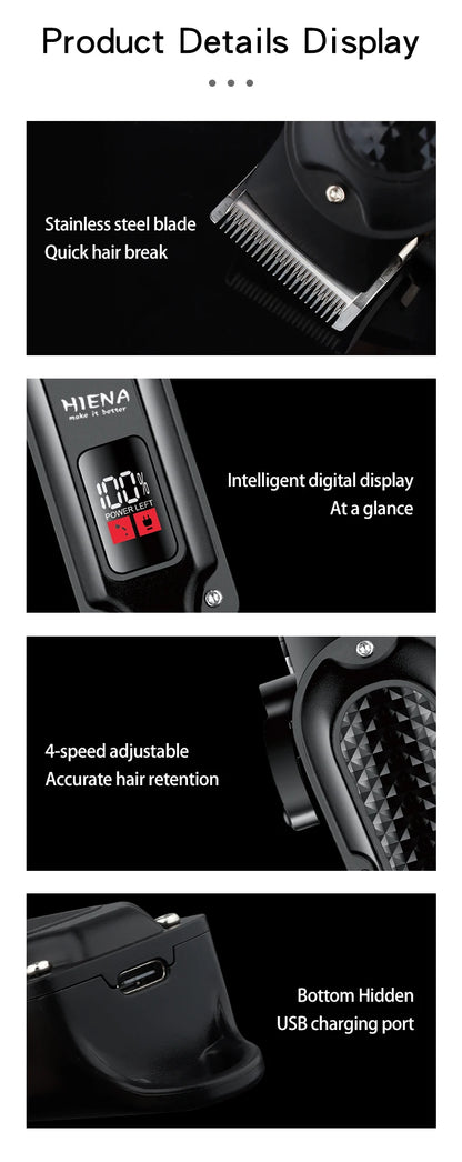 HIENA professional Hair Clipper for Barber Hair Trimmers