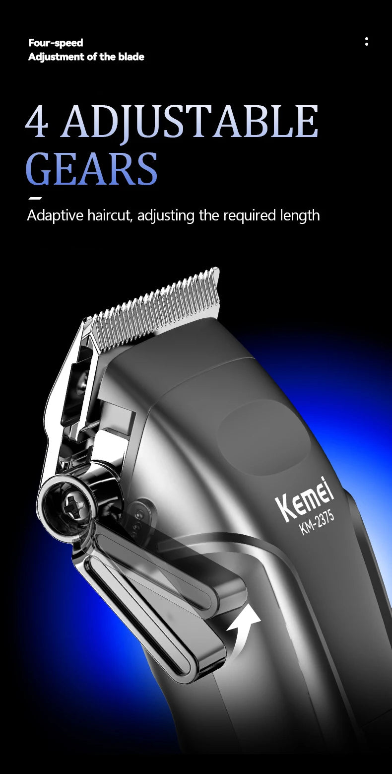 KEMEI Hair Salon Professional Hair Clipper and Shaving Set