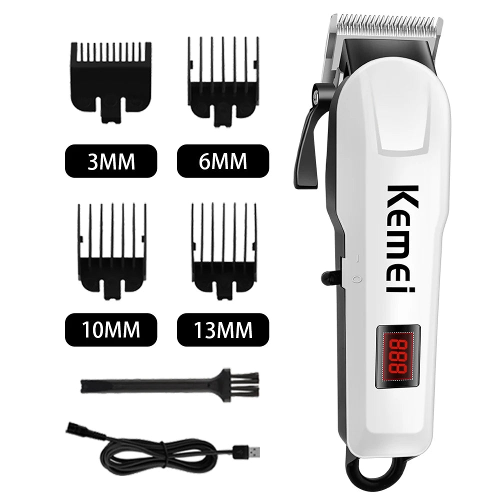 Kemei-809A Professional Hair Trimmer Adjustable Electric Clipper