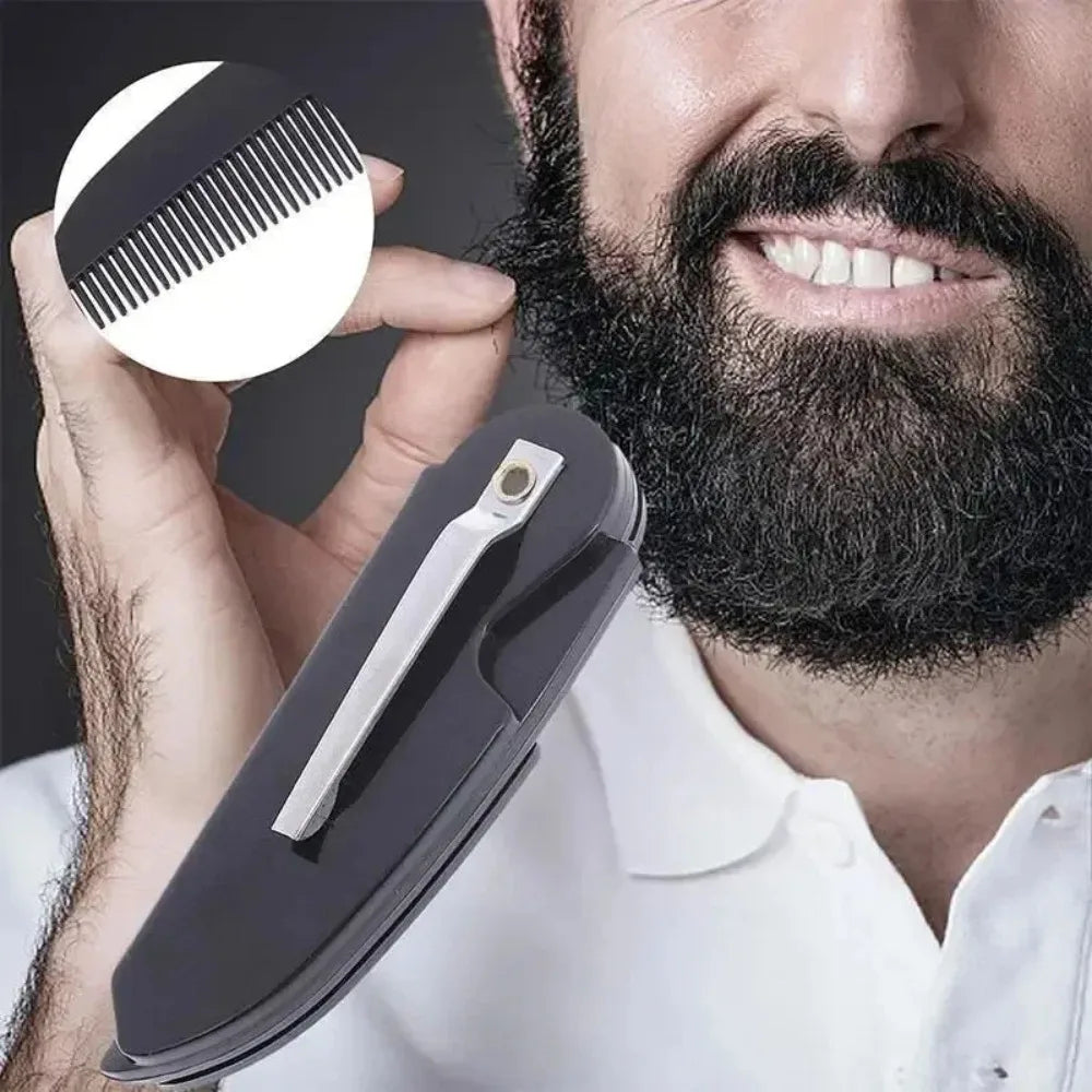 50/100pcs Portable Folding Beard Comb for Men Pocket-Sized