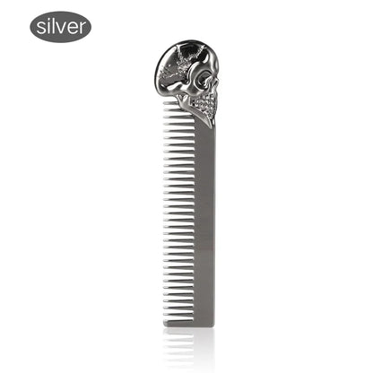 Professional Styling Metal Stainless Steel Men Beard Comb