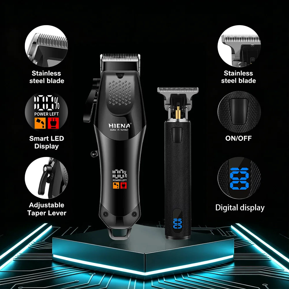 HIENA 4-in-1 Hair Clipper Kit Barber Machine for Men