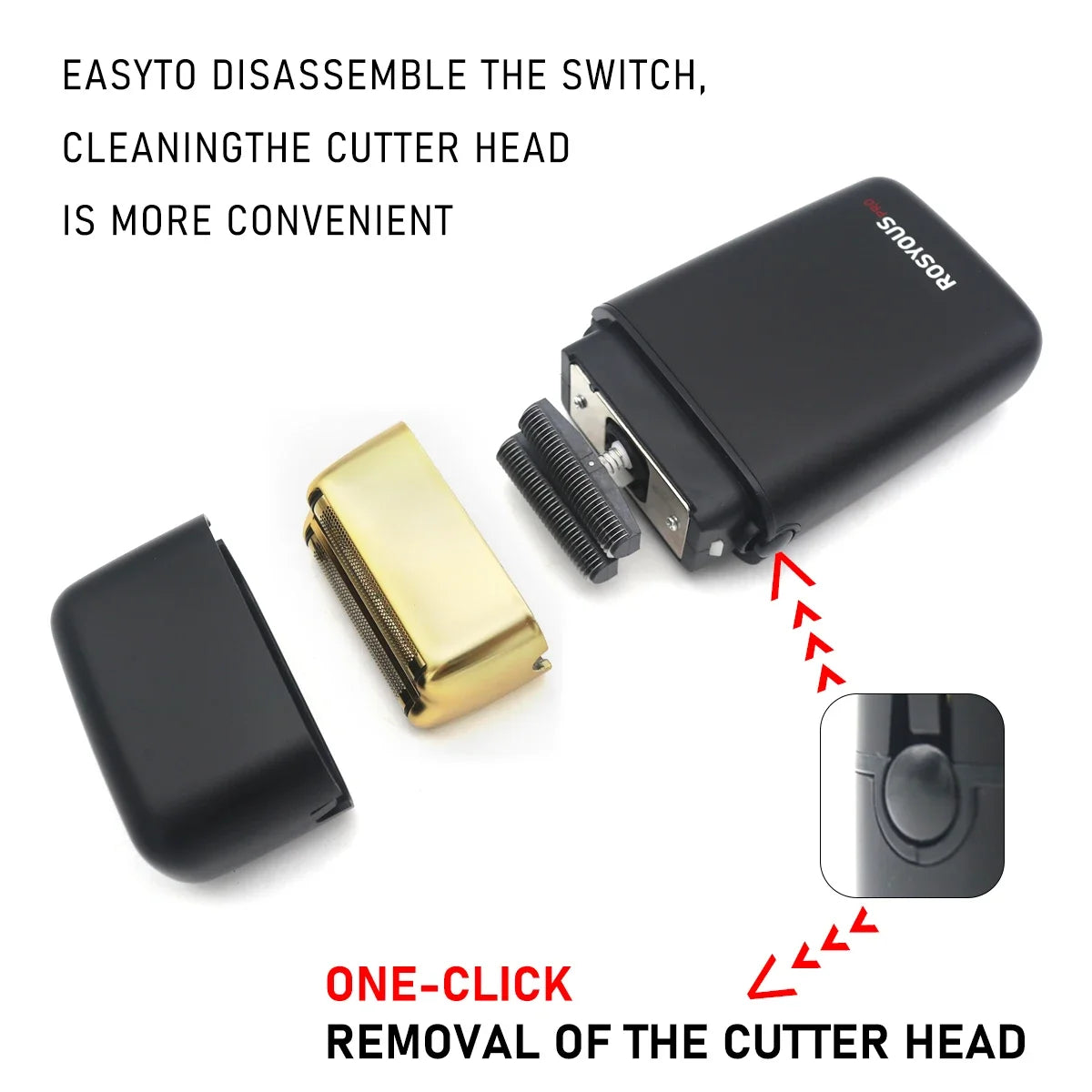 ROSYOUS RS-620 Professional Shaver 10000RPM High Power-Motor