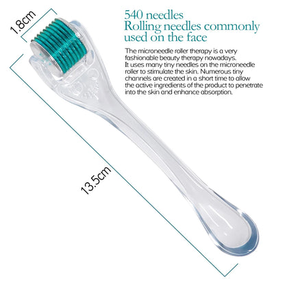 Professional 540 Needles Derma Roller Micro Face Roll