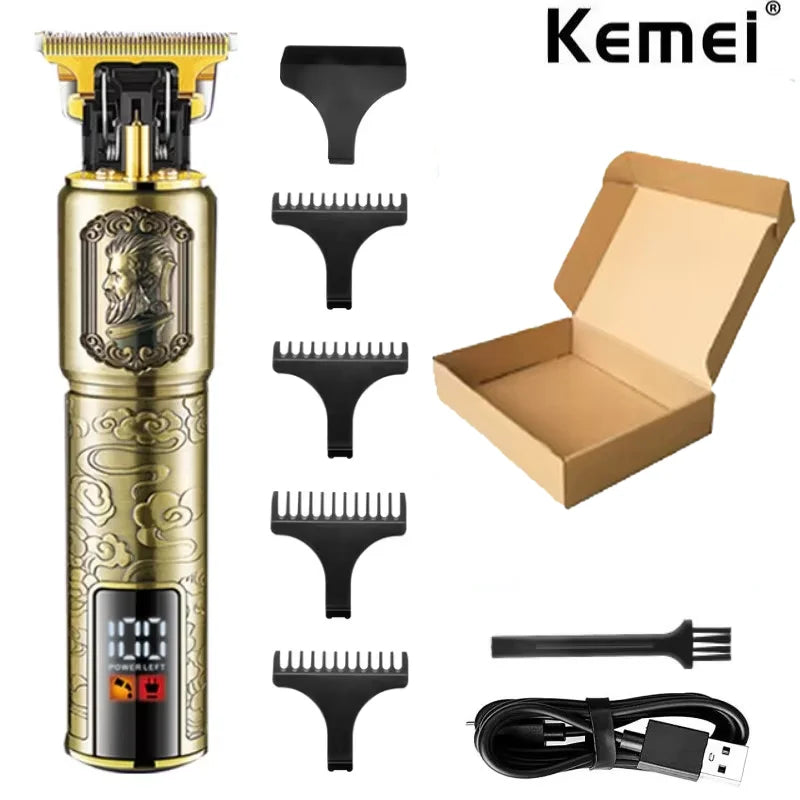 Kemei Professional T9 hair clipper KM-2095 LCD digital