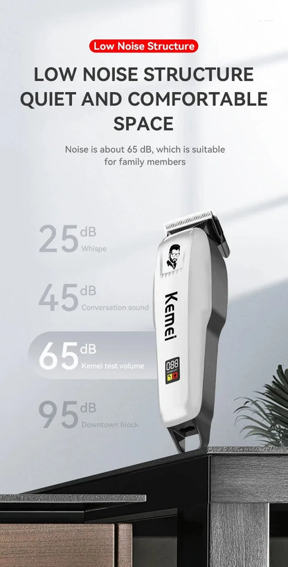 Kemei KM-PG809A KM-PG232 LCD USB Charging Hair Clipper