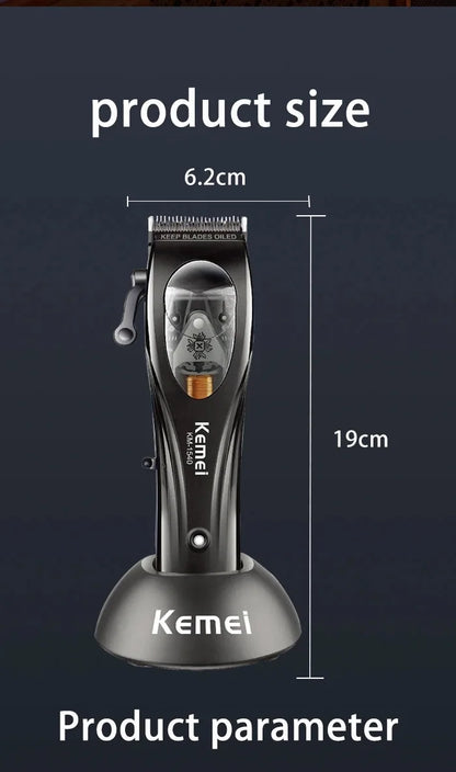 Kemei Professional Barber Cordless Hair Clipper Electric Trimmer