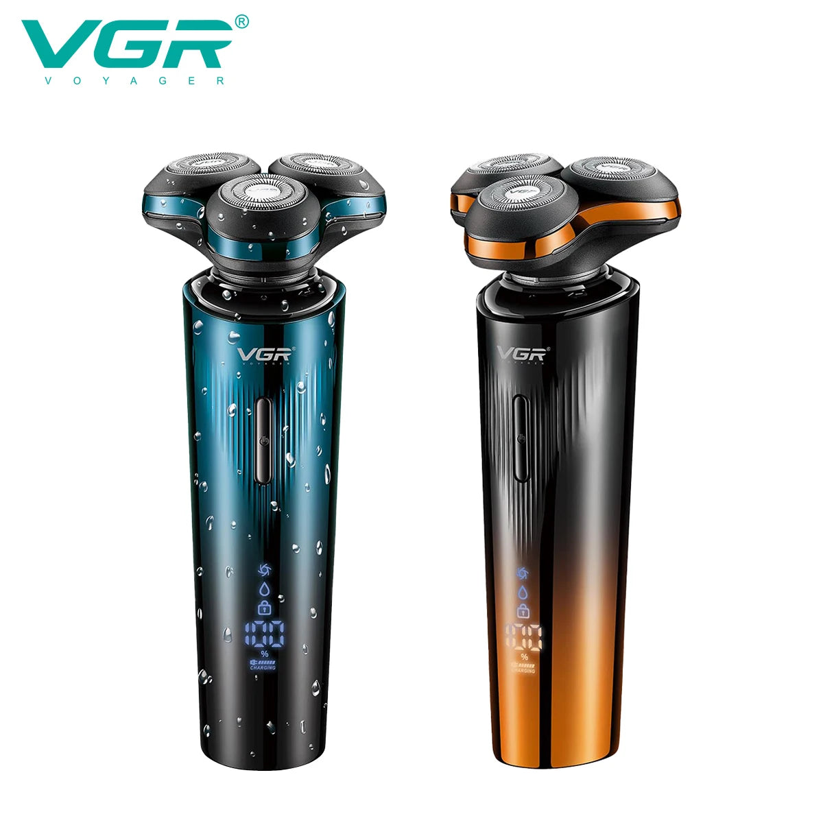 VGR V311 Electric Magnetic Mesh Shaver Digital Display V-311