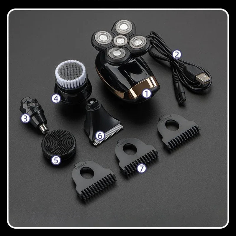 5 IN 1 Electric Razor Electric Shaver Rechargeable Shaving Machine