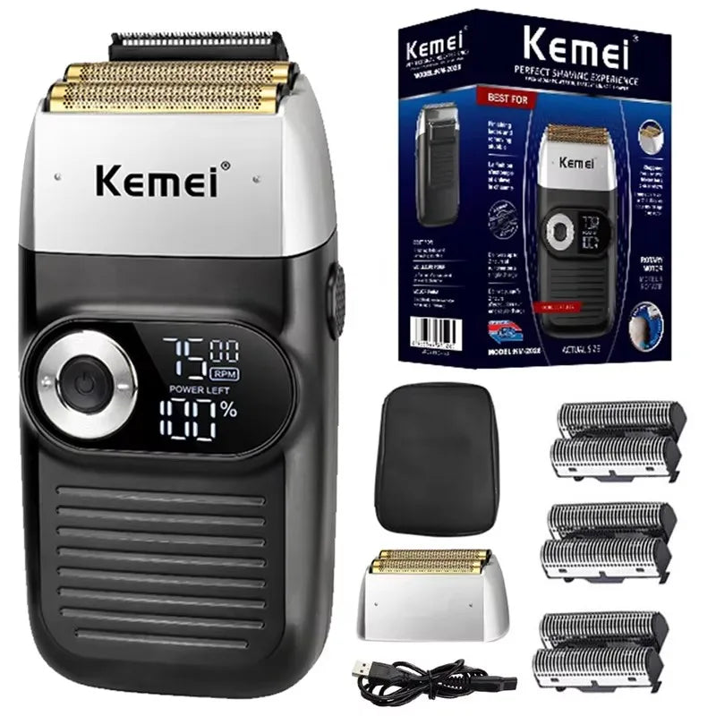Kemei Rechargeable Cordless Shaver for Men KM-2026