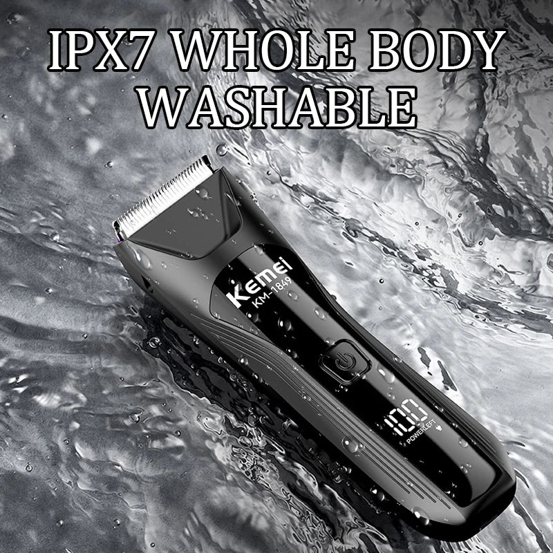 KEMEI fast charging digital washable personal trimmer KM-1849