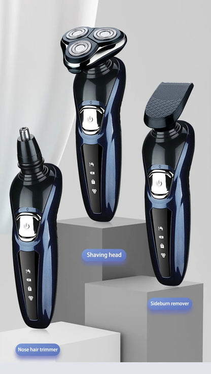 Electric Shaver 3-in-1 Washable Rechargeable Electric Razor