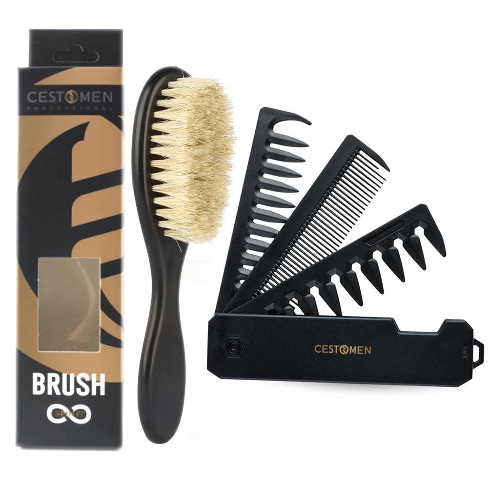 Cestomen Pro Bristle Hair Beard Shaving Brush For Men