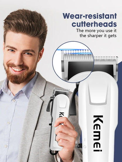 Kemei-809A Professional Hair Trimmer Adjustable Electric Clipper