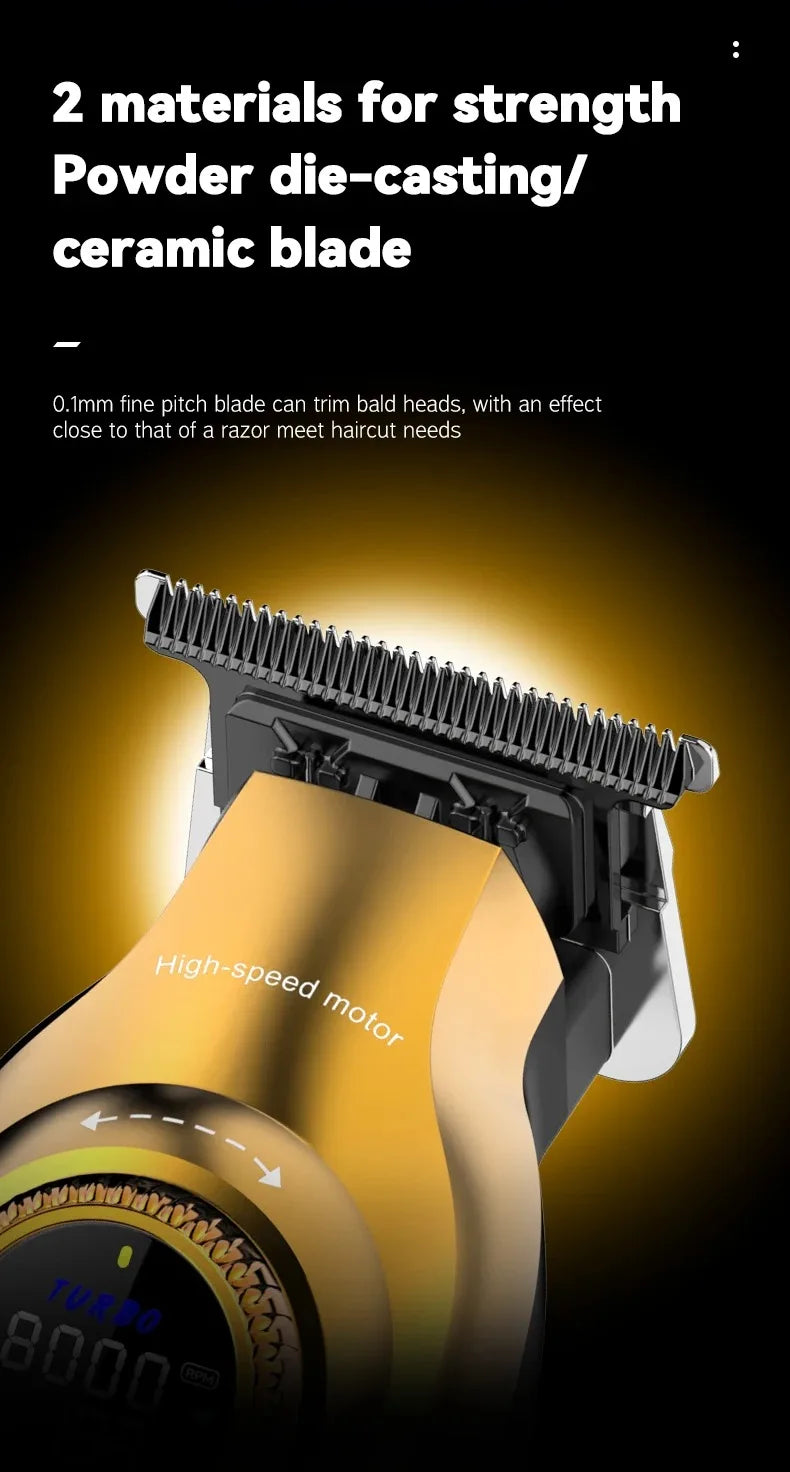 Kemei Rechargeable Barber Hair Clippers Electric Cordless KM-1677