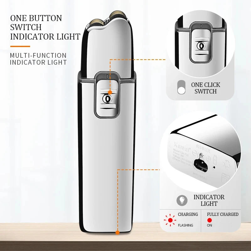 Kemei KM-TX5 Premium Chargeable Battery Electric Shaver