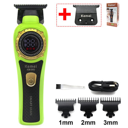 Kemei KM-999 Hair Trimmer for Men DLC T-Blade Zero Gapped