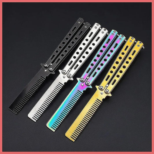 Butterfly Practice Training Comb Stainless Steel Beard Moustache