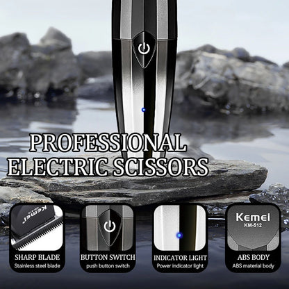 KM-512 Hair Clipper Electric Thruster USB Charging High Speed