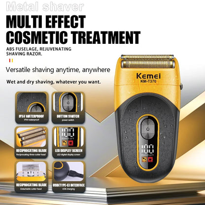 Kemei  Shaving Machine Men Beard Trimmer Foil Shaver KM-T370