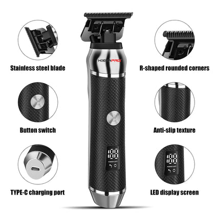 HIENA Hair Clipper For Men Professional Cordless Electric Beard Trimmer