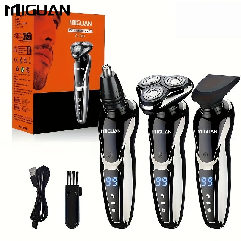 Electric Razor For Men  3 In 1 Electric Shaver Nose Hair Trimmer