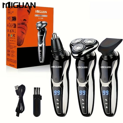 Electric Razor For Men  3 In 1 Electric Shaver Nose Hair Trimmer