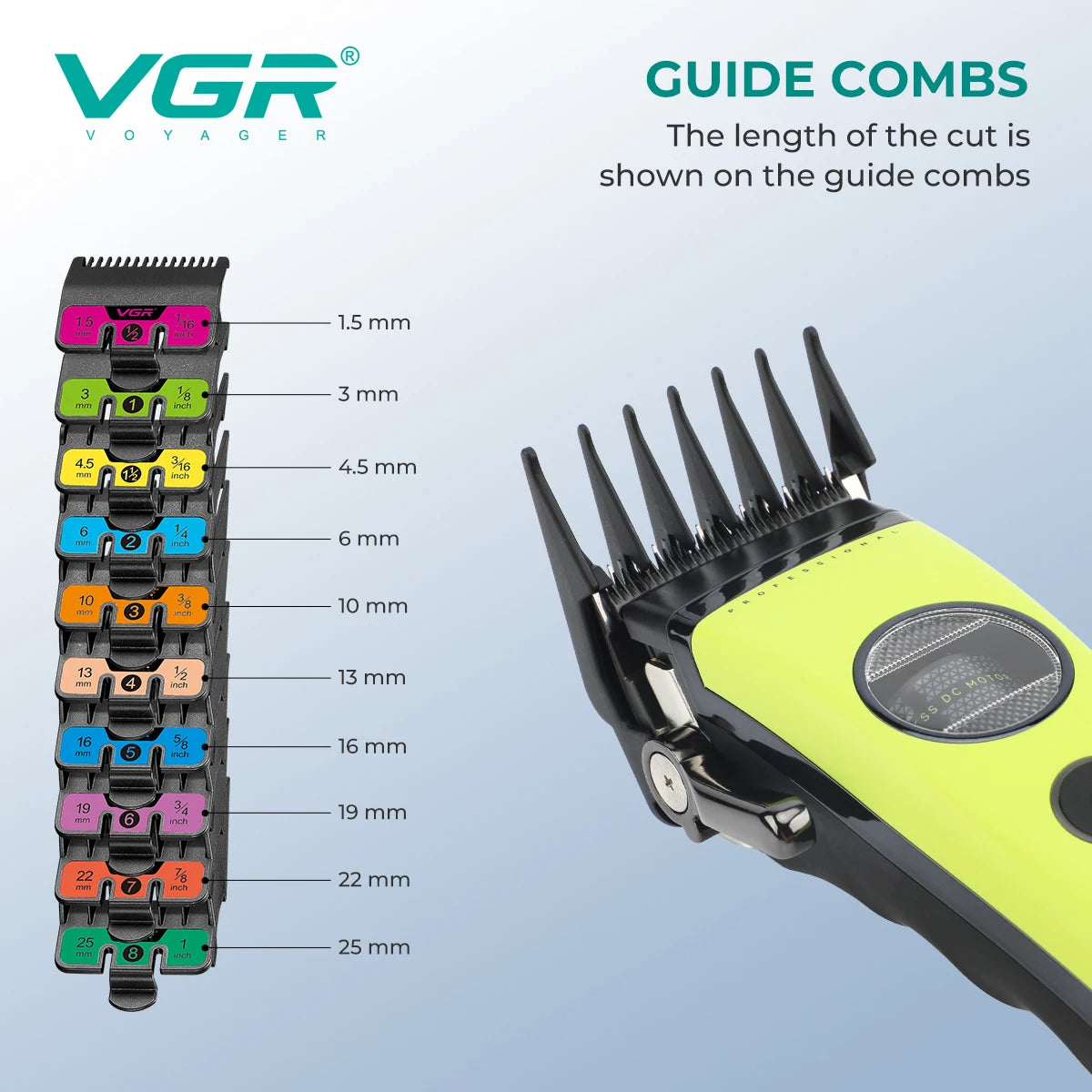 VGR Hair Trimmers Professional Hair Cut Machine V-880