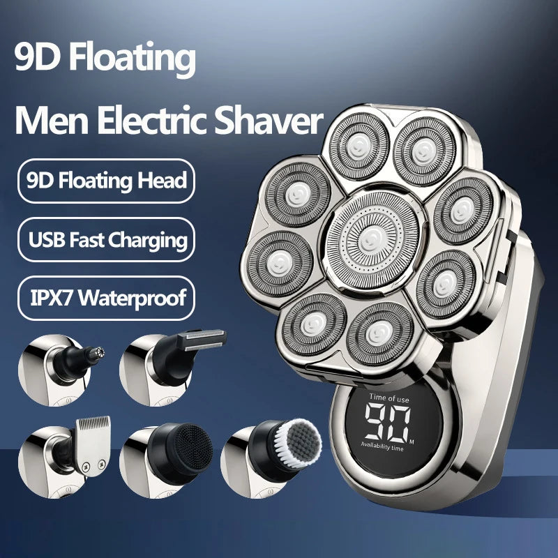 YUNCHi 6 in 1 Grooming Kit Electric Shaver Men's Beard