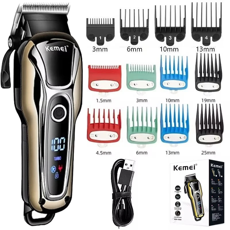 Kemei 1990 new hair clipper professional hair clipper set