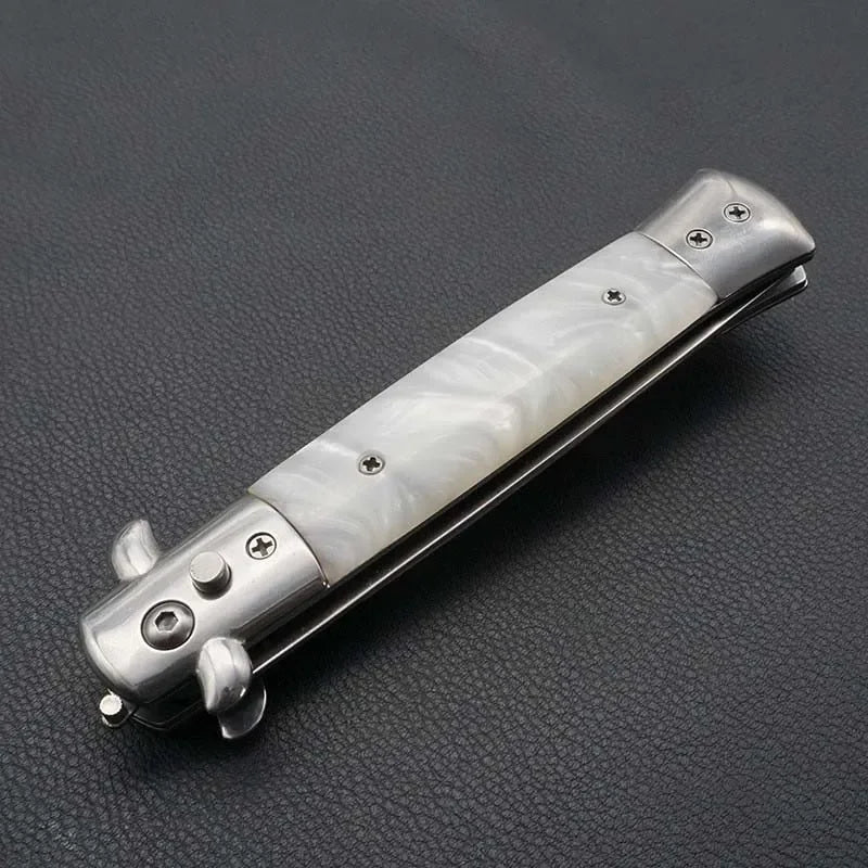 Stainless Steel Foldable Automatic Combs Butterfly Pocket Comb