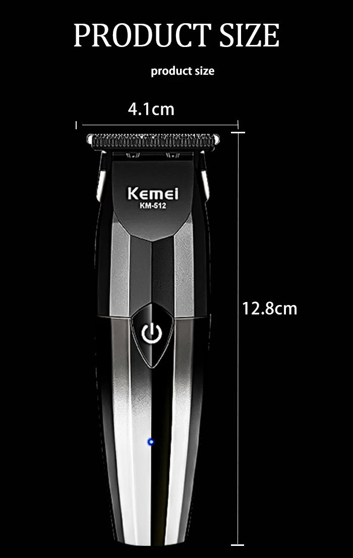 KM-512 Hair Clipper Electric Thruster USB Charging High Speed