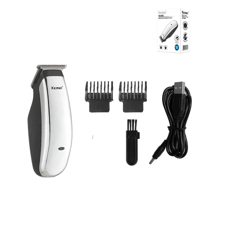 Kemei Newly Design Electric Hair Clipper Mini Portable Hair Trimmer