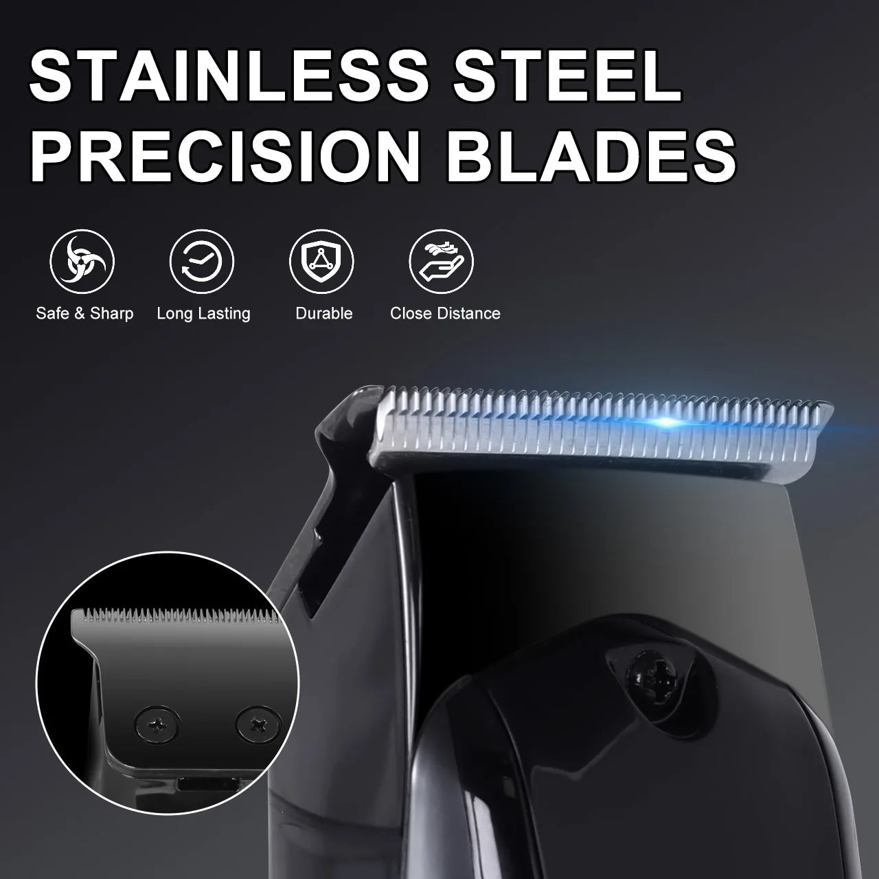 Solimpia Portable Home Hair Trimmer Intelligent Lithium Battery