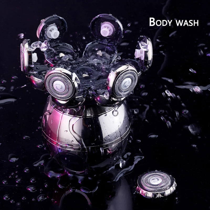 Pro Wet Dry Electric Shaver For Men Beard Hair Trimmer LCD Display