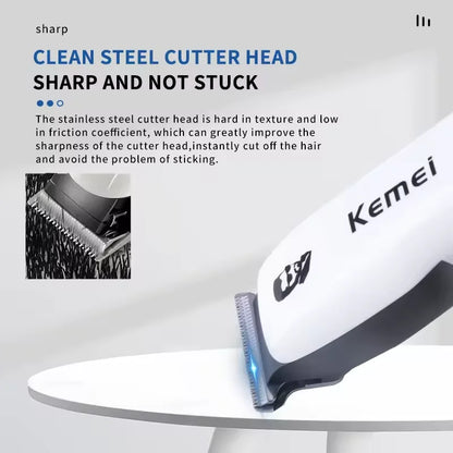 Kemei KM-PG809A KM-PG232 LCD USB Charging Hair Clipper