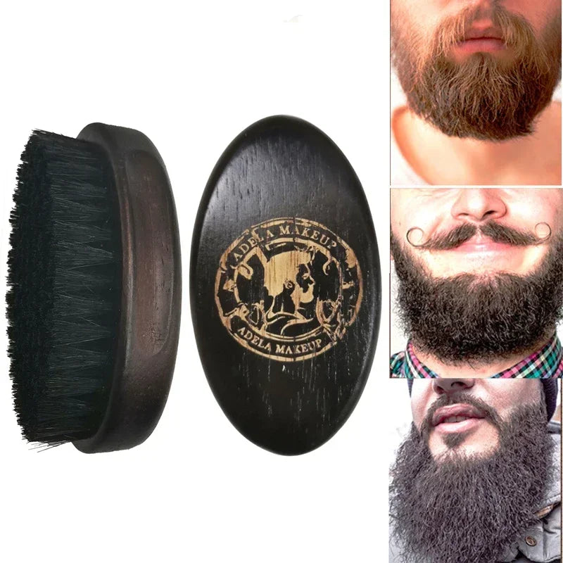Fur Boar Wild Men Beard Brush Wood Bristle Professional Brush