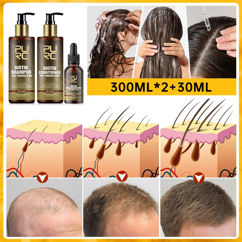 Prevent Hair Loss Shampoo And Conditioner Growth Oil