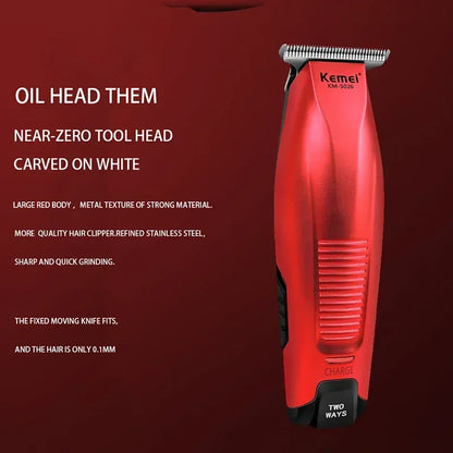 Kemei KM-5026  Men's Hair Trimmer Zero Gapped USB Interface