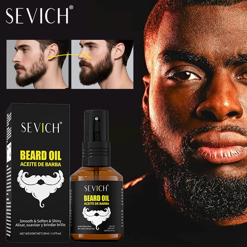 SEVICH Natural Beard Growth Oil Beard Roots Growth