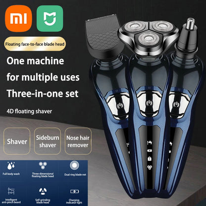 Electric Shaver 3-in-1 Washable Rechargeable Electric Razor