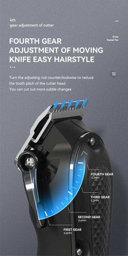 Kemei KM-1071 USB Charging Cordless Hair Salon Clipper